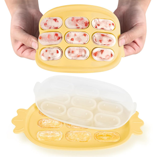 Haakaa Baby Popsicle Mold, BPA Free Silicone Baby Food Maker & Breastmilk Teething Freezer Tray
