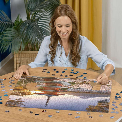 1000 Ravensburger - Mount Fuji Cherry Blossom - Piece Jigsaw Puzzle - Stunning, Vivid Imagery of Springtime Trees
