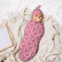 Broiteid Set Flamingo Cartoon Baby Stuff Newborn Baby Swaddle Blanket Swaddling Blanket with Beanie Soft for Unisex