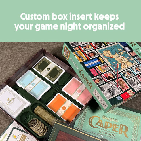 Keymaster Games Caper Europe | Strategic Two-Player Board Game of Planning The Perfect Heist in 4 Cities | Ages 10+