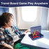 4 in a Row Connect Game - Travel Board Games for Kids Adults, 9 x 7.4 inches (Blue)
