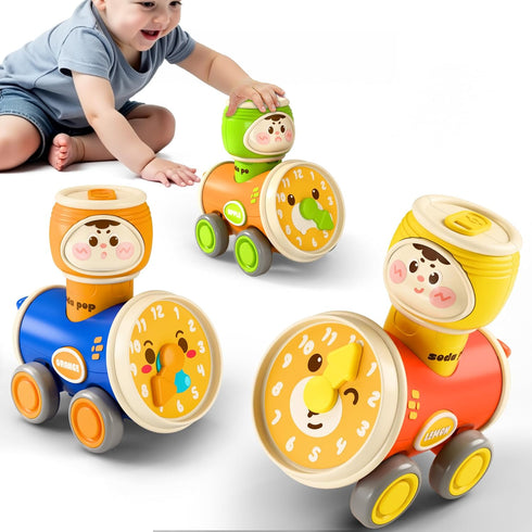 iPlay, iLearn Press to Go Car Toys Set for Toddlers 1-3, Baby