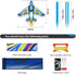 SGftre Airplane Kite for Kids and Adults, Easy to Fly with Durable Fiberglass Frame, Outdoor Fun Sports Plane Kite