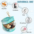 Textures Round Pacifier Storage Case with Zipper, Portable Pacifier Case for Travel, Diaper Bag & Purse, Pacifier
