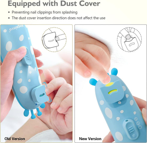 Trimmer 10 Baby Nail Electric Baby Nail File Safe Baby Nail Clippers with Light Grinding Heads Queit Baby Nail Polish