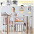 Accmor Grey Cloud Hanging Baby Diaper Caddy Organizer, Diaper Stacker for Changing Table, Crib, or Wall