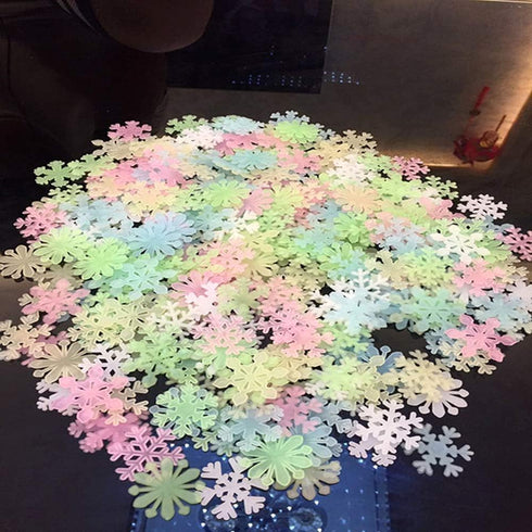 Kiddale 307 Pcs Glow in Dark Stars, Moon, Snowflake, and Butterfly Wall Stickers for Kids Bedroom Decor Kit