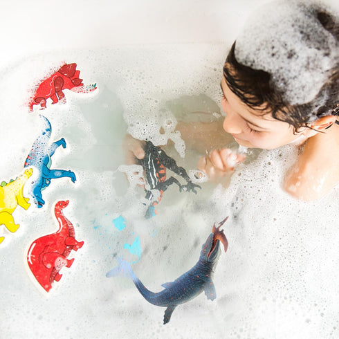 SIENON Jurassic Mosasaurus Dinosaur Toy Figure - 11.4 , Large Plastic Ocean Dinosaur Playset for Bath Pool Toy Cake