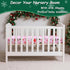52" 28" Christmas Crib Sheet, Baby Fitted Crib Sheet with Santa Claus, Christmas Trees, Gingerbread, Measuring x to fit