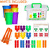 Bmag Counting Bears with Matching Sorting Cups, 90 Bears STEM Educational Toy for Toddler Pre-School Learning