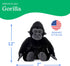 12 inches The Petting Zoo Gorilla Stuffed Animal, Gifts for Kids, Wild Onez Zoo Animals, Gorilla Plush Toy
