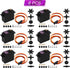 Deegoo-FPV 6-Pack MG996R 55g Metal Gear Torque Digital Servo Motor for Futaba JR RC Helicopter Car Boat Robot