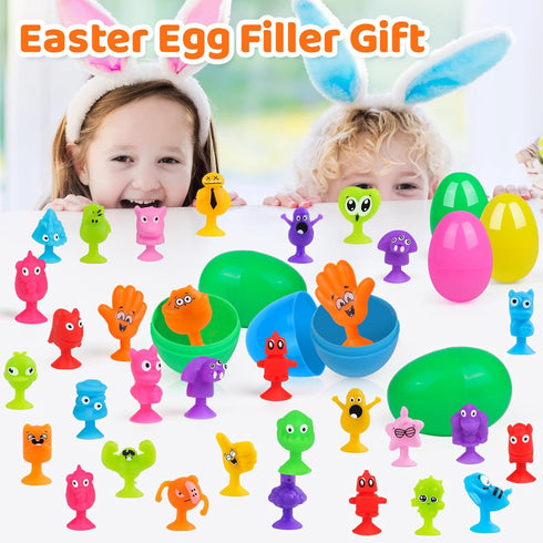 100PCS Set, Randomly Suction Cup Toy Multiple Styles Sent, Surprise Matching, Rich Styles, Bright Colors, Bath Toys