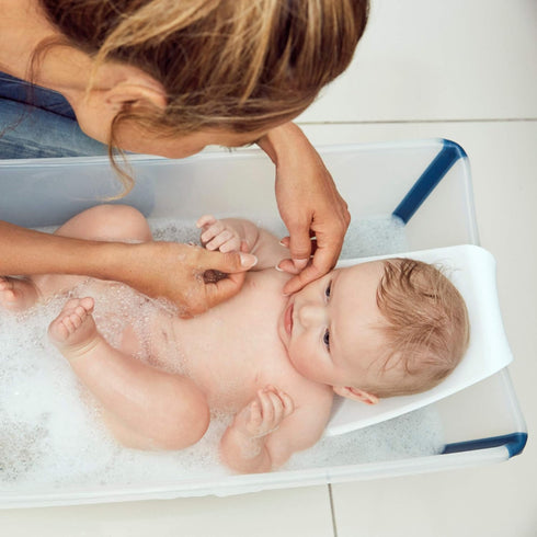 17.6 lbs Stokke Flexi Bath Newborn Support, White - Best for Babies Up to Eight Months or - Lightweight, Convenient