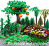 Set, BroTex Plants Tree Accessories Jungle - Botanical Parts Bricks Flower Leaf Forest Flower Plants Pieces Building