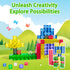 3-5, 3+ Apluses Magnetic Building Blocks - Transparent Magnetic Cubes, STEM Magnet Toddler Boys Toys for Kids Age