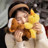 7.8" PEACH CAT Horse Stuffed Animal Cute Plushies Small Plush Toys Gifts for Kids Brown