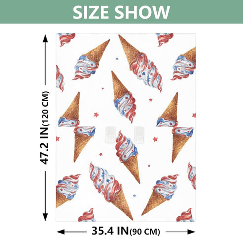 Mazeann Ice Cream Fourth July Car Seat Cover Baby Breathable Soft Infant Carseat Covers Canopies Babies Carrier Covers
