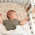 lulumoon Muslin Bassinet Sheets for Girls: Skin-Friendly Floral Bedside Bassinet Sheets for Baby - Fitted for Bedside