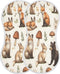 JUZIHAI Woodland Animals Muslin Baby Burp Cloths Soft Absorbent Cotton Burping Cloth Burping