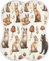 JUZIHAI Woodland Animals Muslin Baby Burp Cloths Soft Absorbent Cotton Burping Cloth Burping
