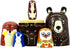 HYCLES Nesting Dolls Russian Matryoshka Wood Stacking Set for Kids, Handmade Toys for Christmas Gift