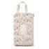 Hadnves Quilted Diaper Wipe Pouch Hanging Floral Wet Wipes Bag Reusable Fabric Cover