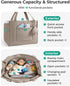 BAGSMART Diaper Bag Tote Puffer, Hospital Bag for Labor Delivery with Pacifier Case, Lightweight Baby Bag for Travel