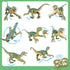 VERTOY Remote Control Dinosaur Toy - Walking Velociraptor with Light and Sound for Kids 3-12