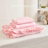 3-Piece Set Set Tufted Ruffle Crib Bedding for Girls - Ultra Soft Baby Bedding Includes Boho Crib Comforter, Sheet