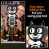Set,Cat 12+ JAKI Black Cat Swing Clock Building Blocks Clock with Moving Eyes and Tail, Battery Operated Wall