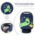 Metplus Car Seat Canopy Nursing Cover for Babies, Baby Carseat Cover Carrier Cover Breastfeeding Cover for Boys Girls, Soft Stretchy Breathable and Easy to Use, Infant Shower Gifts Newborn Essentials