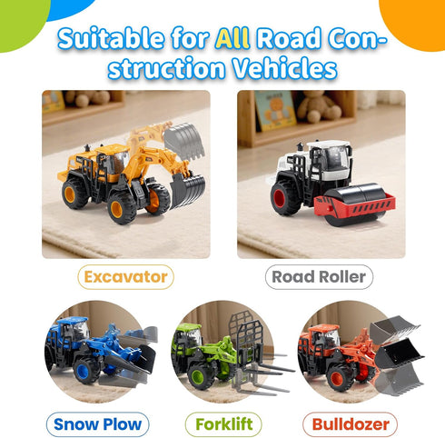 Bulldozer 3 4 5 6 Construction Truck Toys for Toddlers: Push Go Truck Sandbox Excavator Toy Trucks Vehicles Snow Plow