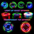 FIGROL 5 Pack LED Light Up Fidget Spinners, Party Favors and Classroom Prizes