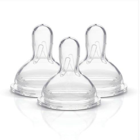 Medela Slow Flow Spare Nipples with Wide Base, Compatible with Medela Storage Bottles, BPA Free, 3 Count