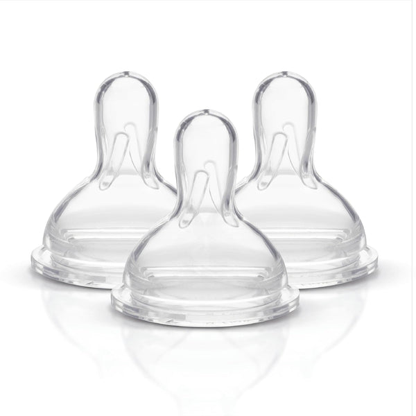 Medela Slow Flow Spare Nipples with Wide Base, Compatible with Medela Storage Bottles, BPA Free, 3 Count