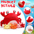 5 4 DoubleFill Pcs Crab Stuffed Animal Plush Toys Crab Mom with Baby Plushies Sea Ocean Stuffed Animal Pillows, Gifts