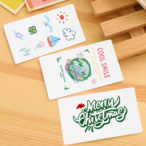 648PCS Blank Playing Cards Deck, Double Sides White Blank Index Flash Cards for DIY Game Cards Gift Cards Writing 2.5"