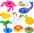 UNICORN ELEMENT 9 Pcs Cute 11.5 Inch Girl Doll Swim Accessories Set Swimming Pool Floaties Party Ring Inflatable Drink Holder for 11.5" Girl Dolls Pool Toys