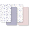 Baby Crib Sheets Girl, Toddler Bed Sheets Fitted for 52x28Standard Crib and
