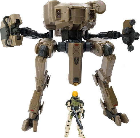 HALO Deluxe Figure - UNSC Mantis and Spartan EVA Armor Defense System, Build Out Your Universe