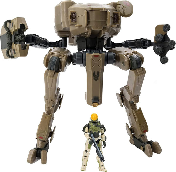 HALO Deluxe Figure - UNSC Mantis and Spartan EVA Armor Defense System, Build Out Your Universe