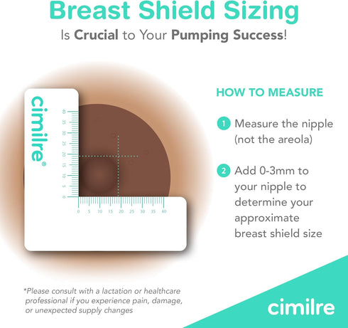 24MM 24MM (Set 2) Breast Shields, Spare & Replacement Breast Shields for The Cimilre Breast Pump, Comfortable Breast
