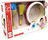Hape Junior Percussion Set, 3 Piece Wooden Instrument Set for Toddlers
