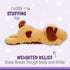 1i4 Group Jumbo Weighted Hugs by Warm Pals – Dog – 4lbs – Cozy Microwavable Lavender Scented Plush Toy
