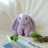 8 Inches) Apricot Lamb Toys Plush Purple Bunny Rabbit Stuffed Animal with Fluffy Soft Ears (Purple Bunny