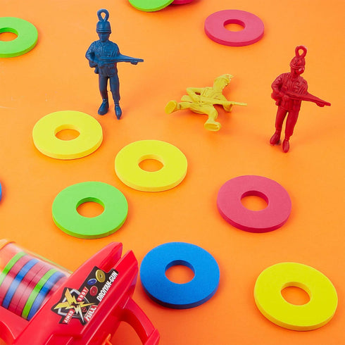 60 4 cm Colorful Foam Disc Shooters - Flying Toys for Remote Control Robots
