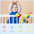 Baby Crib Hanging Rattles Toys, Cartoon Insect Spiral Hanging Toy with Rattle Bell for Infants