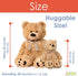 JOON Big Teddy Bear - Fluffy Fur, 28 Inches, Tan, Huggable & Lovable Joy, Ideal Gift for Baby Showers, Ribbon & Bow