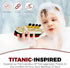 TUBTASTIC Set 6 Titanic Toy Gift Floating RMS Titanic with Iceberg | Bath & Pool Toy | Original Design